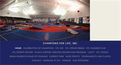 Desktop Screenshot of championsforlife.org