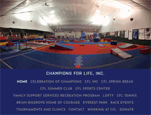 Tablet Screenshot of championsforlife.org